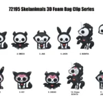 SKELANIMALS BAG CLIP BLIND BOX DISPLAY (24)