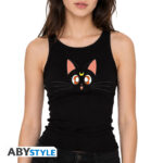SAILOR MOON - Top "Luna" - Woman - black Taglia: Double XL