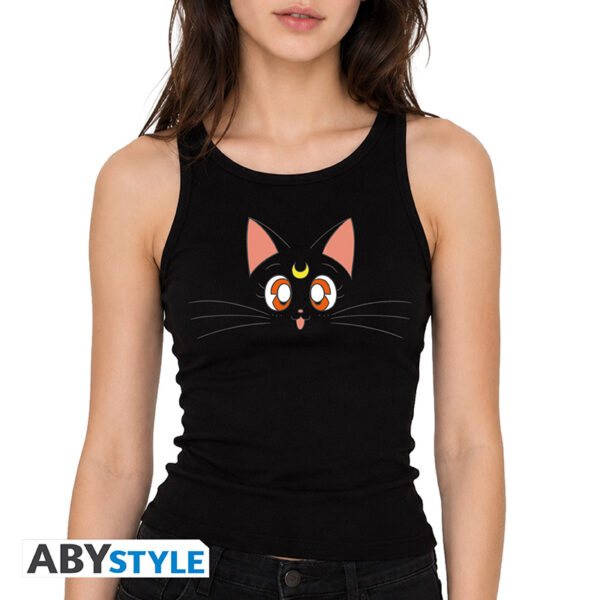 SAILOR MOON - Top "Luna" - Woman - black Taglia: Large