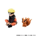 NARUTO SHIPPUDEN GAIDEN UZUMAKI NARUTO & BIJU GEM SET STATUE - immagine 2