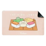PUSHEEN SUSHI ROLL VEGAN LEATHER MOUSE PAD