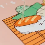 PUSHEEN SUSHI ROLL VEGAN LEATHER MOUSE PAD - immagine 3