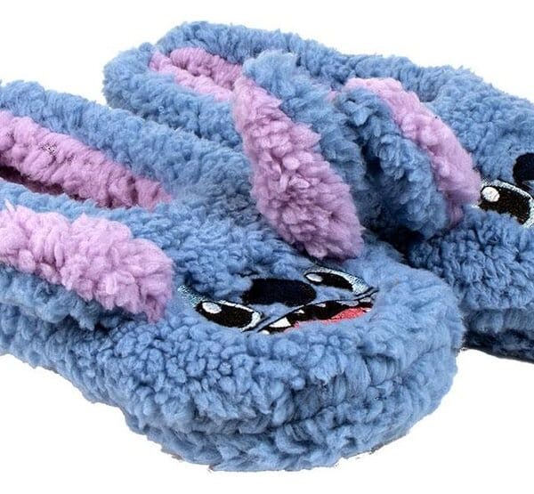 Disney House Slippers with Sole Applications Stitch Assortment (12)