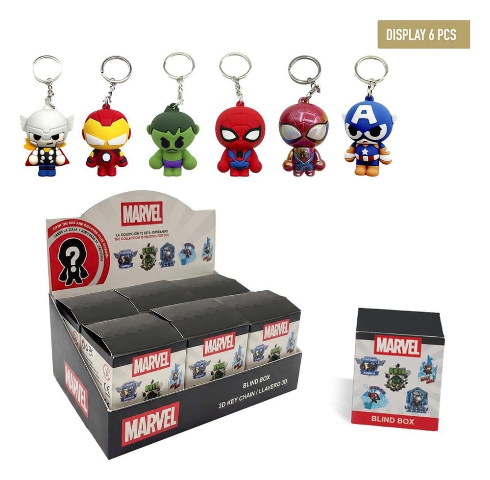 x_cer2600003452 Marvel Avengers Keychain Blind Box Display (6) - immagine 1