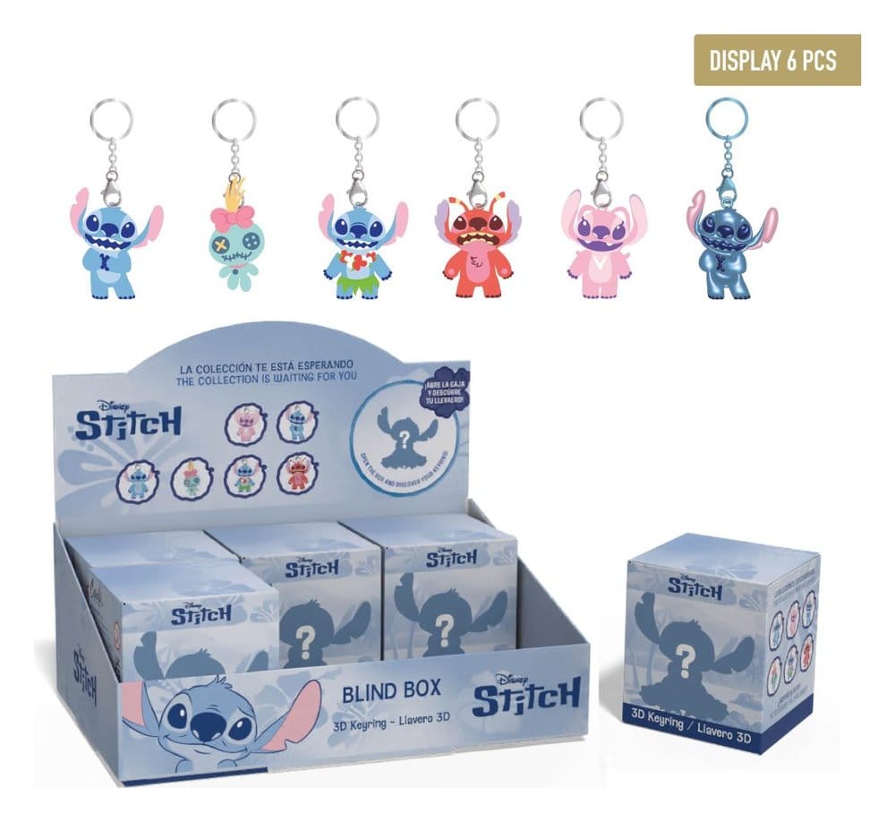 x_cer2600003453 Disney Stitch Keychain Blind Box Display (6) - immagine 1