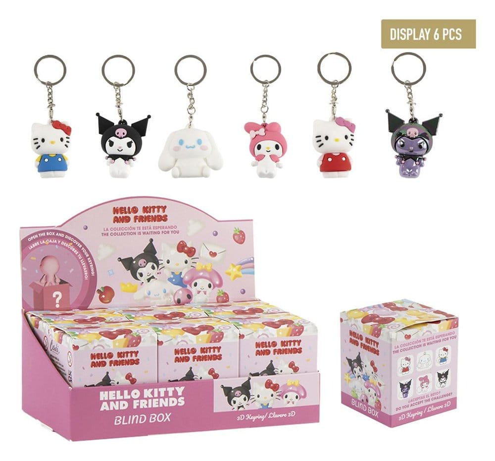 x_cer2600003454 Sanrio Hello Kitty Keychain Blind Box Display (6) - immagine 1