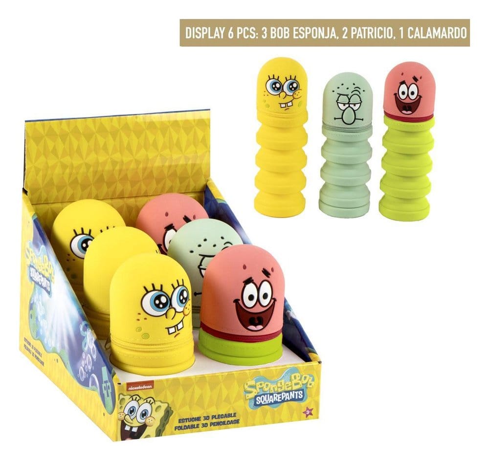 x_cer2700002369 SpongeBob SquarePants Silicone Pencil Case Display (6) - immagine 1
