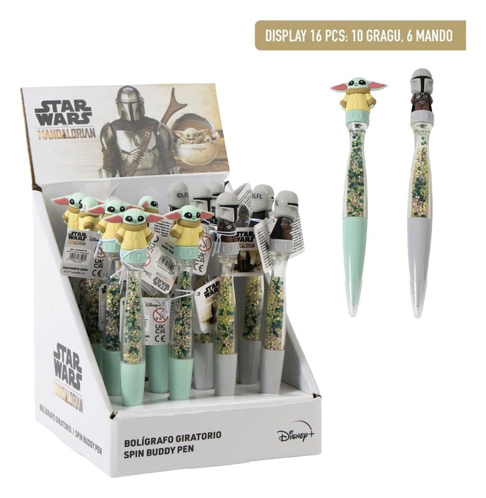 x_cer2700002379 Star Wars Rotary Pen The Mandalorian Display (16) - immagine 1