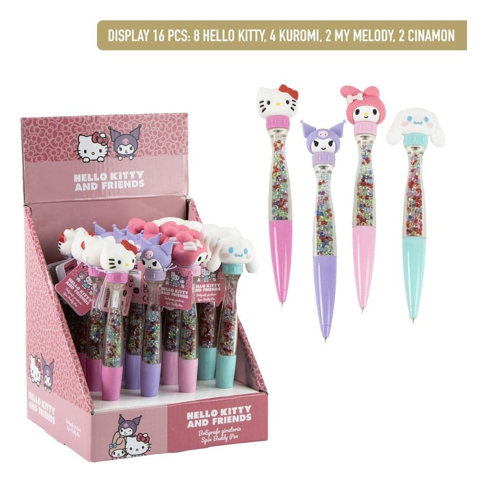 x_cer2700002388 Sanrio Rotary Pen Hello Kitty Display (16) - immagine 1