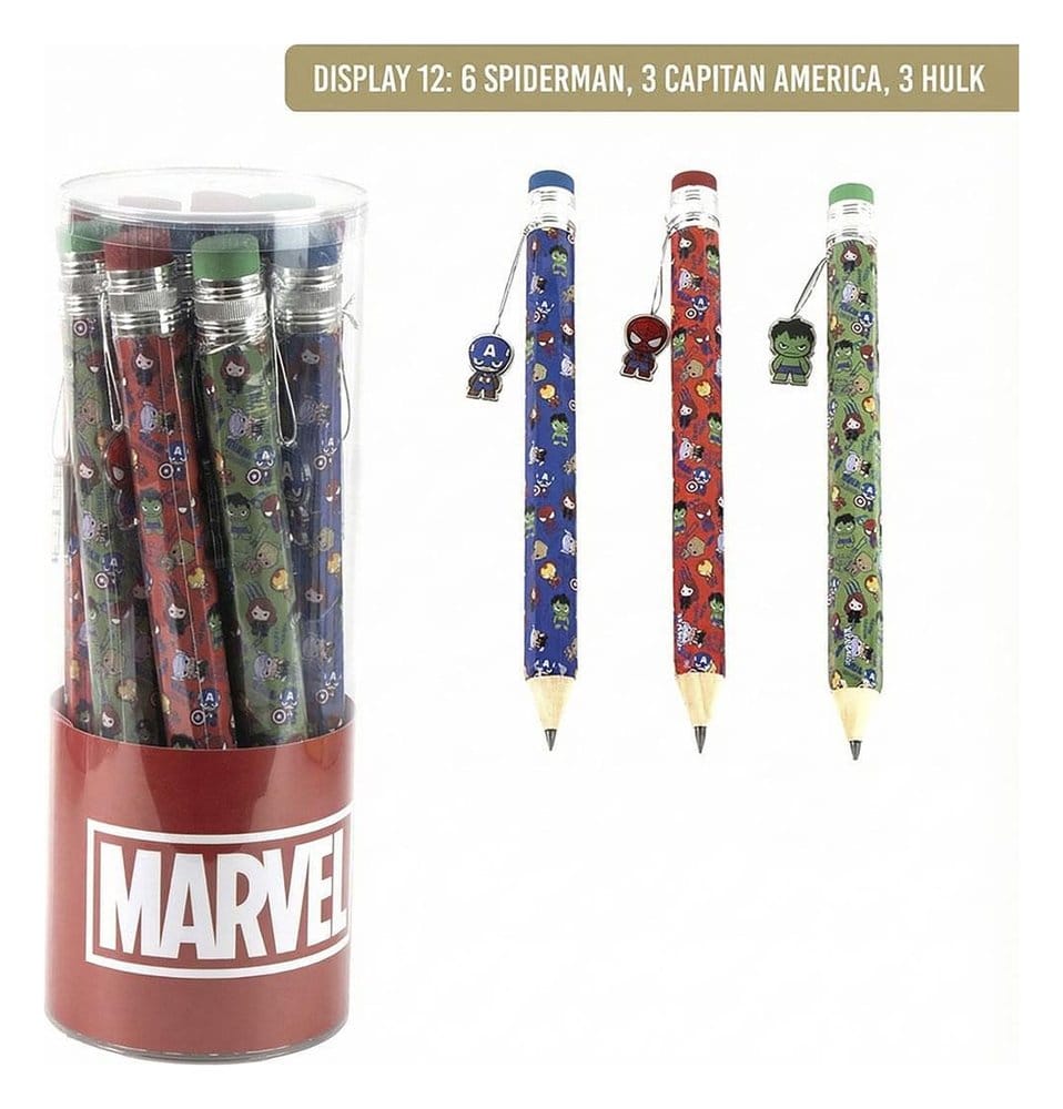 x_cer2700002391 Marvel Large Pencils Display (12) - immagine 1