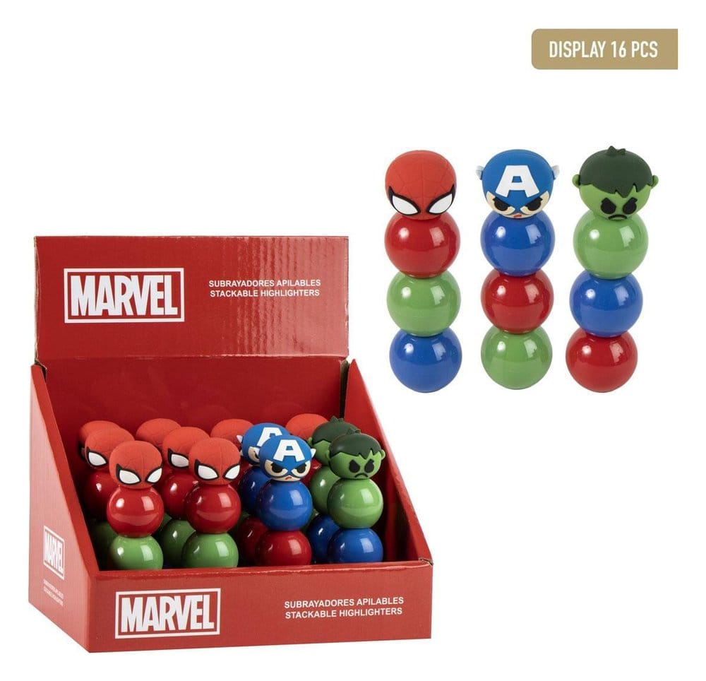 x_cer2700002397 Marvel Stackable Highlighters Display (16) - immagine 1