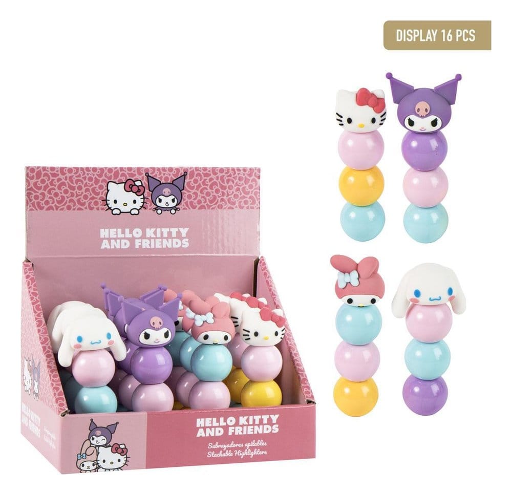 x_cer2700002399 Sanrio Stackable Highlighters Hello Kitty Display (16) - immagine 1
