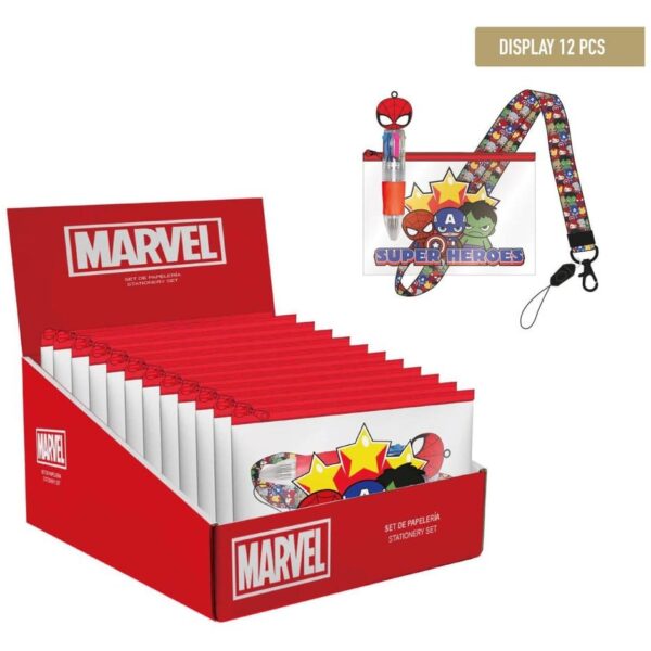 Marvel Stationery Set with Pendant Super Heroes Display (12)