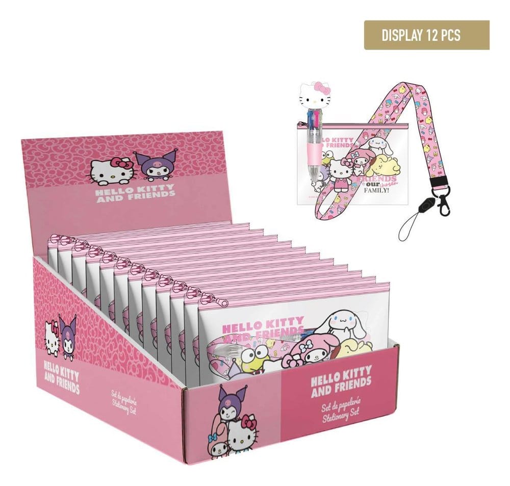 x_cer2700002417 Sanrio Stationery Set with Pendant Hello Kitty Display (12) - immagine 1