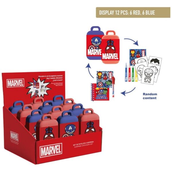 Marvel Stationery Set Spider-Man & Captain America Blind Box Display (12)