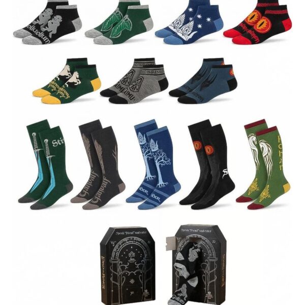 The Lord of the Rings Socks 12-Pack 38-45