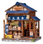 Miniature House Model Kit Fukuoka Mentaiko Kitchen 11 x 9 cm