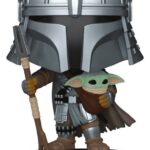 Star Wars POP! Vinyl Bobblehead Figure Mandalorian with Grogu (Impressions) Exclusive 9 cm