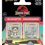 Jurassic Park Bitty POP! Vinyl Figure 2-Pack Velociraptor & Brachiosaurus 2 cm