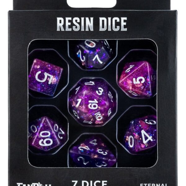 Fanroll Greatest Hits Resin Dice Set Eternal Purple & Blue (7)
