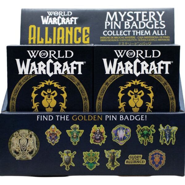 World of Warcraft Alliance Pin Badges Blind Box Display (12)