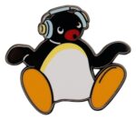 Pingu Pin Badge Headphones Limited Edition