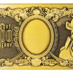 One Piece Replica 10,000 World Berry Metal Banknote 6 x 15 cm