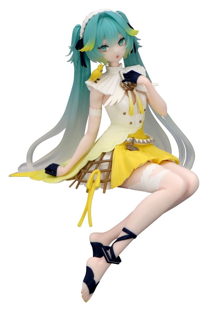 x_fryu50892 Hatsune Miku Noodle Stopper PVC Statue Canary Bird heo exclusive 14 cm - immagine 1
