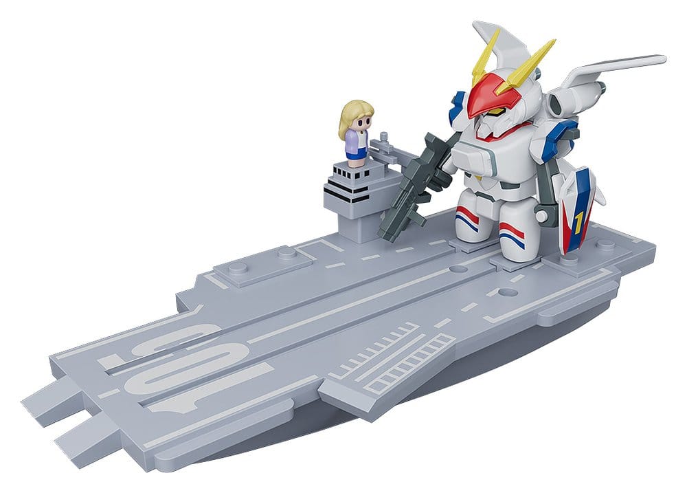 x_gsc58515 Metal Armor Dragonar Brickroid Action Figure Dragonar-1 (Opening Ver.) & Carrier Set 5 cm - immagine 1