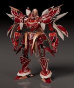 The Legend of Heroes: Trails of Cold Steel Moderoid Plastic Model Kit Testa-Rossa, the Vermillion Knight 18 cm - immagine 2