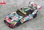 Hatsune Miku GT Project Vehicle 1/64 Good Smile Hatsune Miku AMG 2019 SUPER GT Ver. 7 cm - immagine 2
