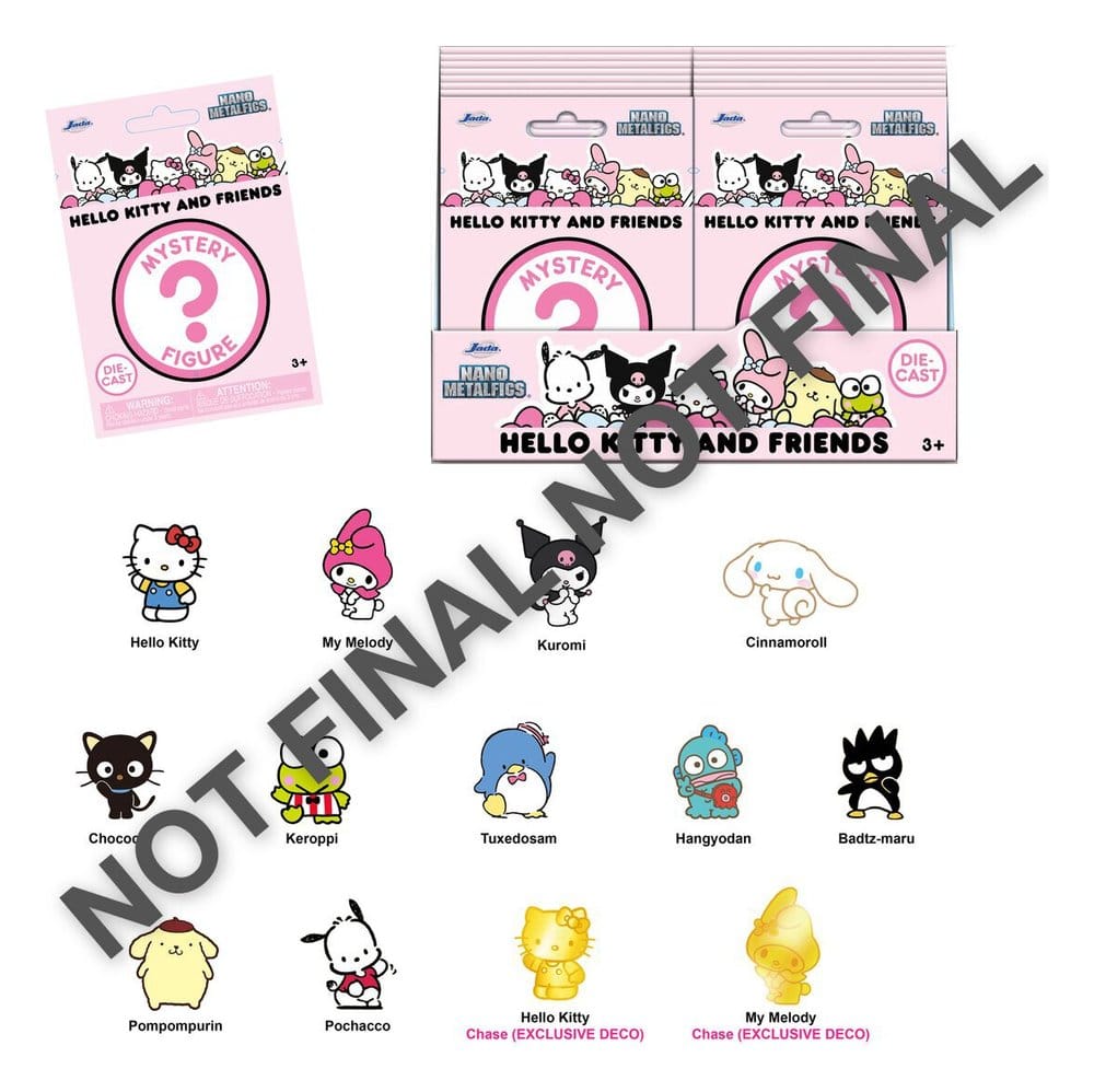 x_jada9337016314r00 Sanrio Nanofigs Hello Kitty Blind Pack Display (24) - immagine 1