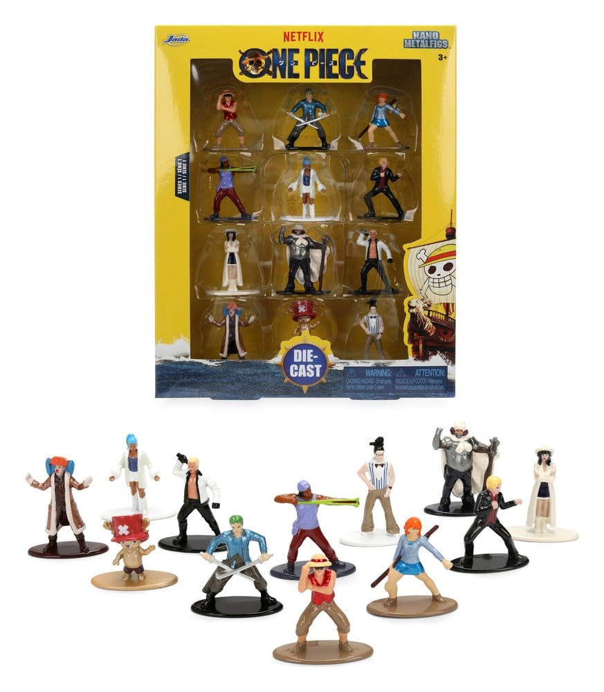 x_jada9337363314r00 One Piece Nano Metalfigs Mini Figures 12-Pack Assortment (12) - immagine 1