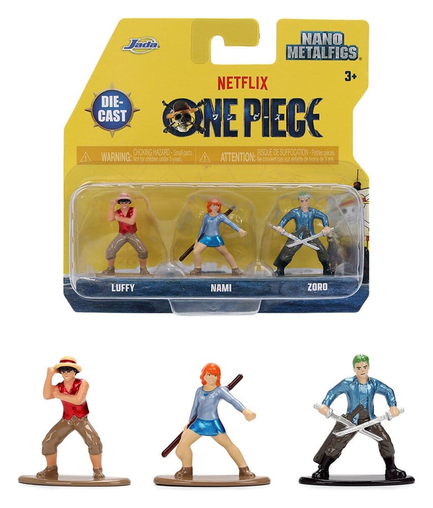 x_jada9337507314r00 One Piece Nano Metalfigs Mini Figures 3-Pack - immagine 1