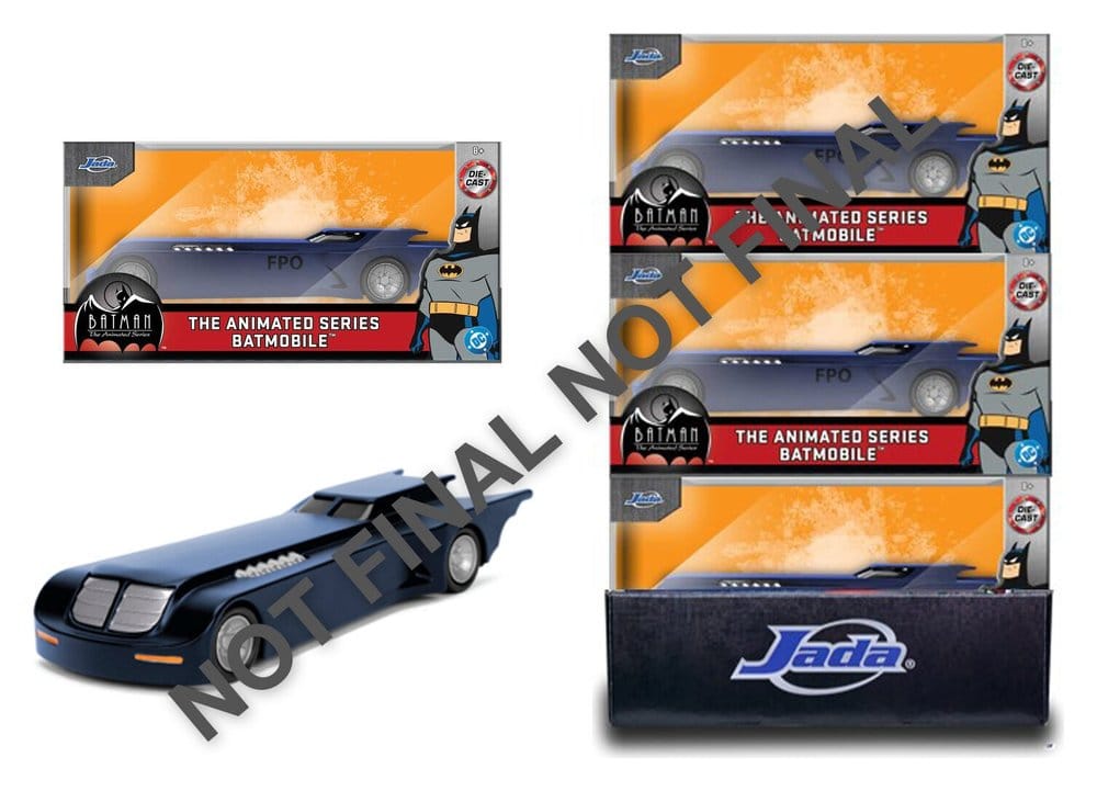 x_jada9337631314r20 Batman: The Animated Series Diecast Models 1/32 Batmobile Assortment (6) - immagine 1