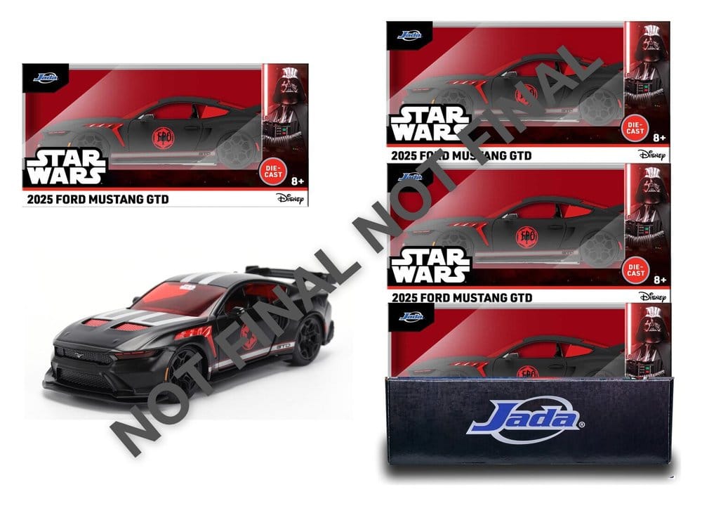 x_jada9337698314r20 Star Wars Diecast Model 1:32 Darth Vader 2005 Ford Mustang GTD Assortment (6) - immagine 1