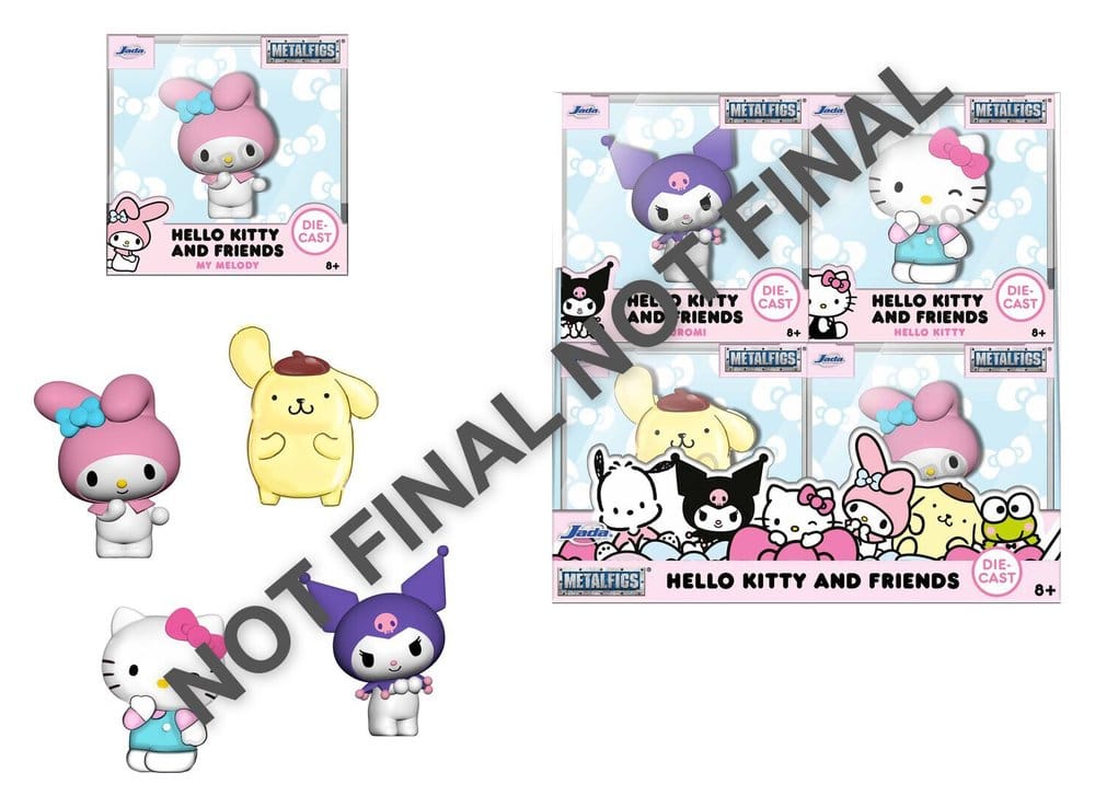 x_jada9384400300w12 Sanrio Diecast Mini Figures Hello Kitty Wave 3 6 cm Display (12) - immagine 1