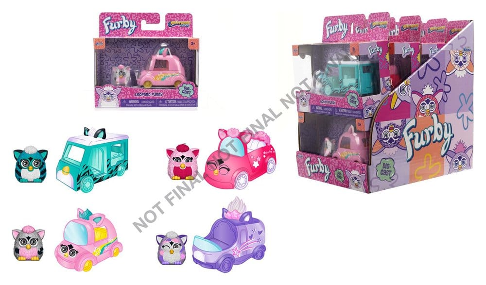 x_jada9385317300w01 Furby Diecast Models 1/55 Wave 1 Assortment (8) - immagine 1