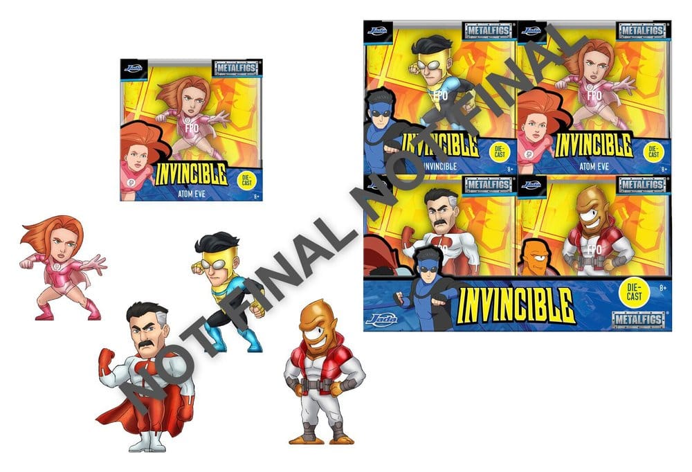 x_jada9385446300w01 Invincible Mini Figures Wave 1 6 cm Display (12) - immagine 1