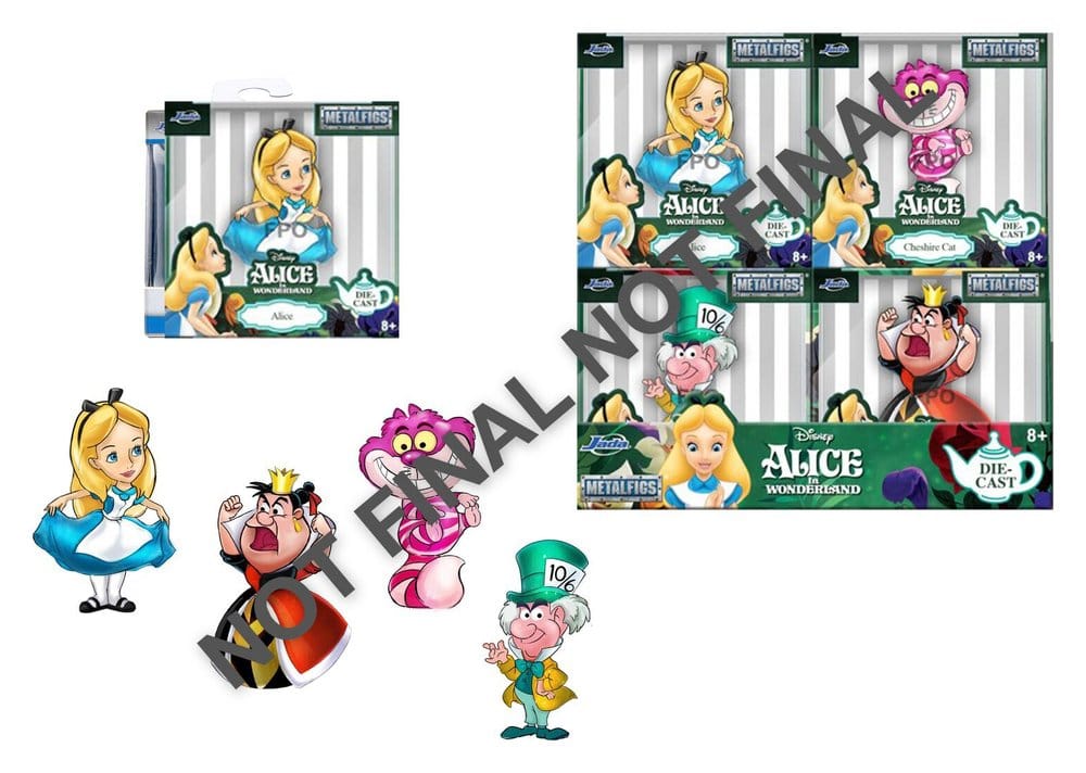 x_jada9385458300w10 Alice in Wonderland Mini Figures 6 cm Wave 1 Display (12) - immagine 1