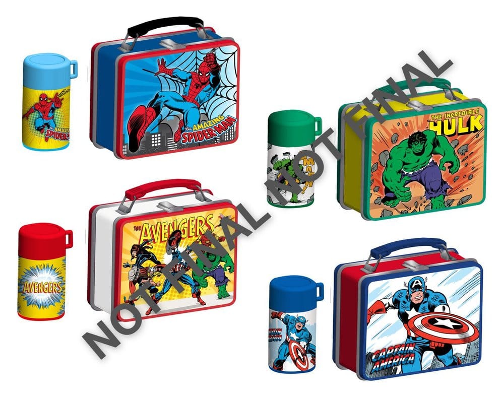 x_jada9385465300w10 Marvel Lunch Time Collectibles Mini Figures 6 cm Display (12) - immagine 1