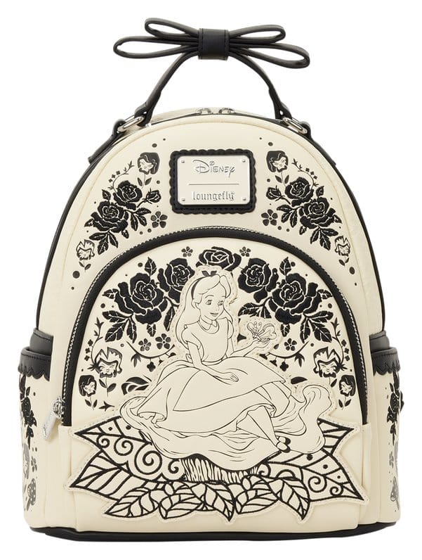 x_lf-wdbk4551 Alice in Wonderland Embroidered Floral Mini Backpack - immagine 1