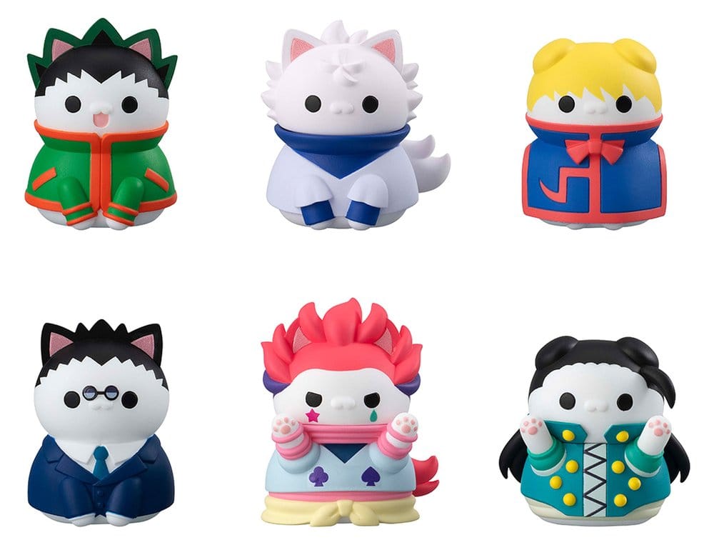 x_meho850561 Hunter x Hunter Mega Cat Project Mini Figures Nyanter x Nyanter Hunter x Cat 3 cm Blind Box Assortment (8) - immagine 1