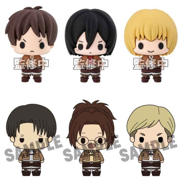 Attack on Titan Chokorin Collection Mini Figures 5 cm Blind Box Display (6)
