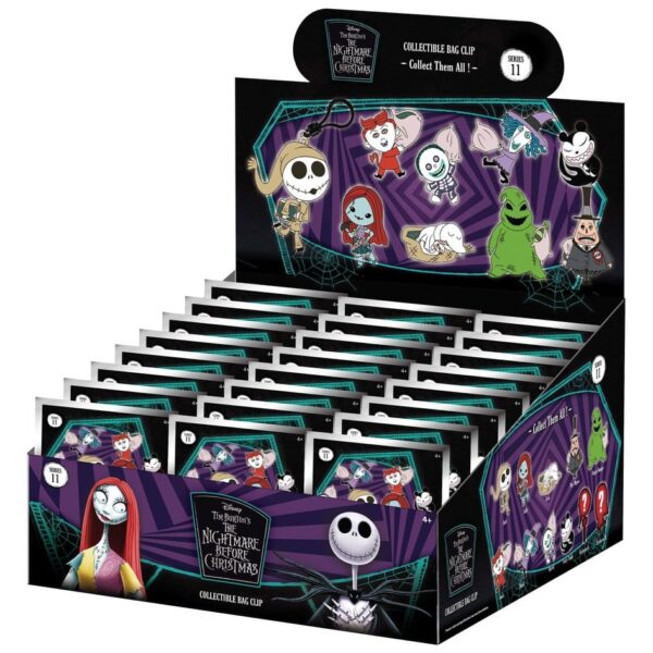 The Nightmare Before Christmas 3D PVC Bag Clips Series 11 Blind Bag Display (24)