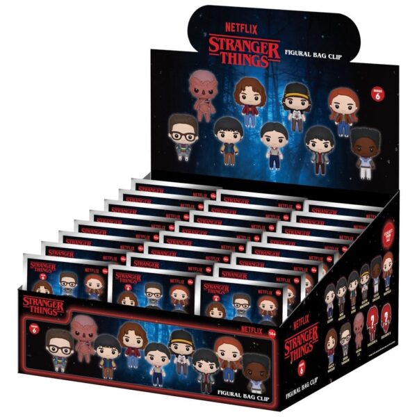 Stranger Things 5 3D PVC Bag Clips Series 6 Blind Bag Display (24)