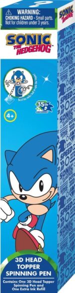 Sonic 3D Head Topper Spinning Pen Display (12) - immagine 3