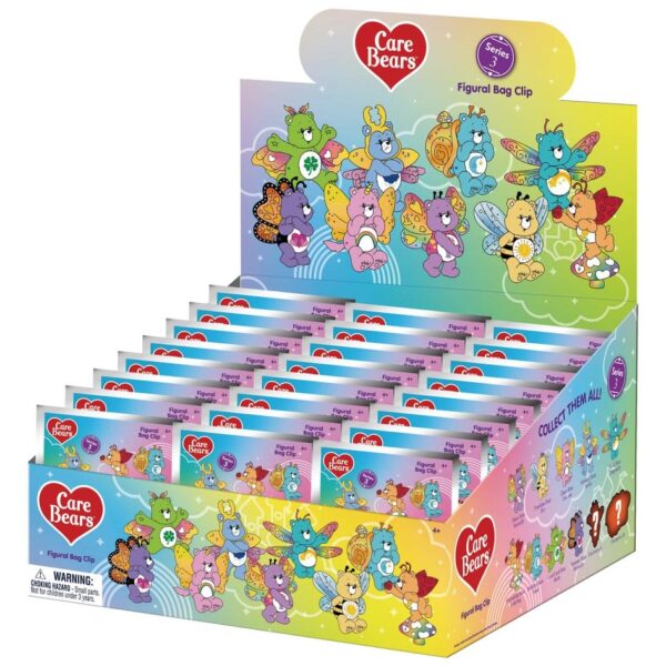 Care Bears 3D PVC Bag Clips Series 3 Blind Bag Display (24)
