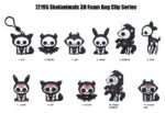 Skelanimals 3D PVC Bag Clips Series 1 Blind Bag Display (24) - immagine 3