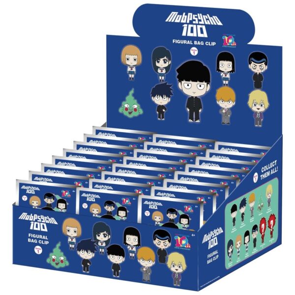 Mob Psycho 100 3D PVC Bag Clips Series 1 Blind Bag Display (24)